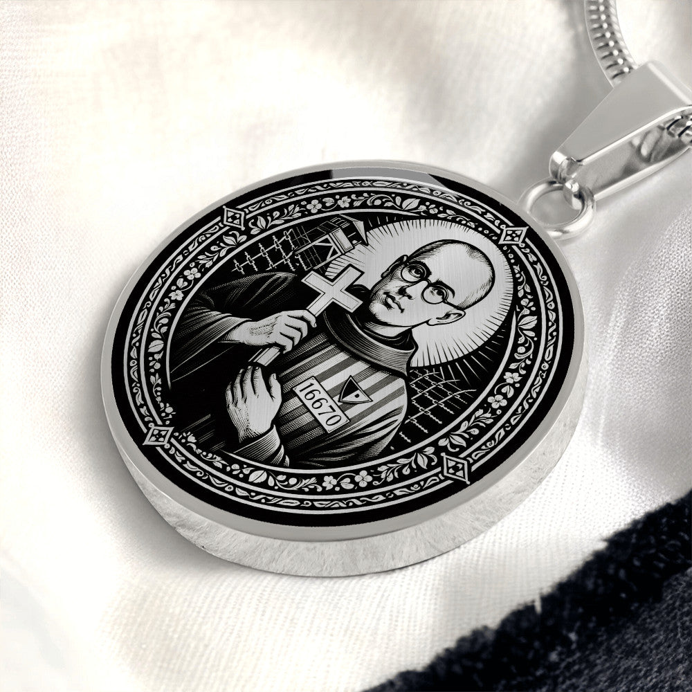 Saint Maximilian Kolbe Medal Necklace – Patron Saint of Prisoners, Families and Recovering Addicts