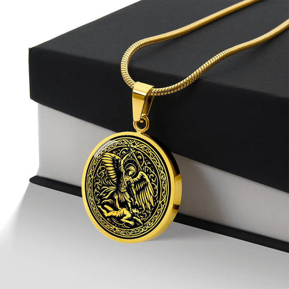 Saint Michael the Archangel Medal Necklace – Patron Saint of Police Officers, Soldiers & Protectors
