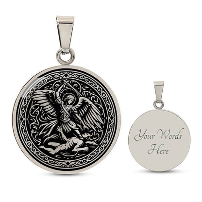 Saint Michael the Archangel Medal Necklace – Patron Saint of Police Officers, Soldiers & Protectors