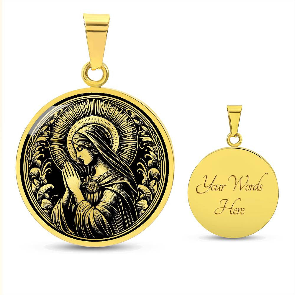 Saint Monica Medal Necklace - Patron of Mothers, Patron of Wives