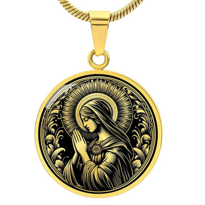 Saint Monica Medal Necklace - Patron of Mothers, Patron of Wives