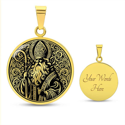 Saint Nicholas of Myra Medal Necklace - Bishop, Protector, Patron of Children