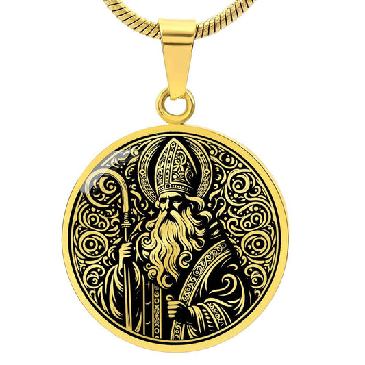 Saint Nicholas of Myra Medal Necklace - Bishop, Protector, Patron of Children