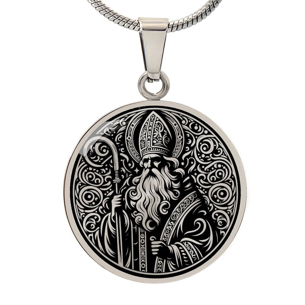 Saint Nicholas of Myra Medal Necklace - Bishop, Protector, Patron of Children