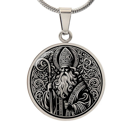 Saint Nicholas of Myra Medal Necklace - Bishop, Protector, Patron of Children