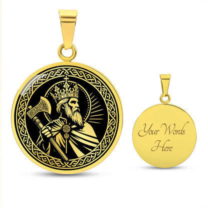 Saint Olaf of Norway Medal Necklace – Norway's Patron Saint & Eternal King