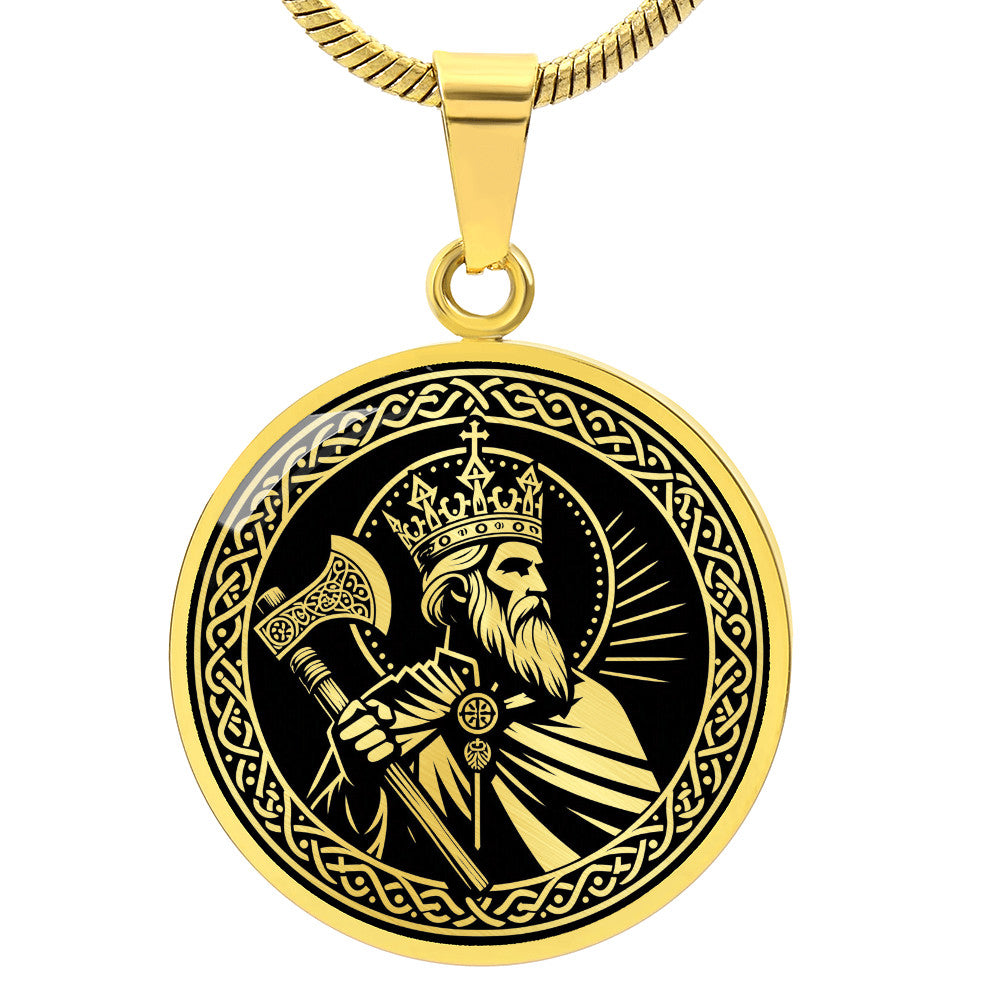 Saint Olaf of Norway Medal Necklace – Norway's Patron Saint & Eternal King