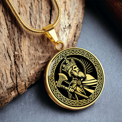 Saint Olaf of Norway Medal Necklace – Norway's Patron Saint & Eternal King