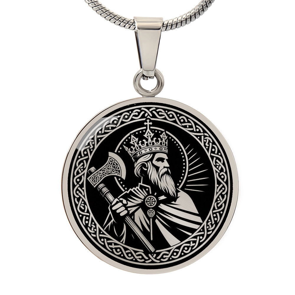 Saint Olaf of Norway Medal Necklace – Norway's Patron Saint & Eternal King