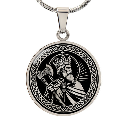 Saint Olaf of Norway Medal Necklace – Norway's Patron Saint & Eternal King