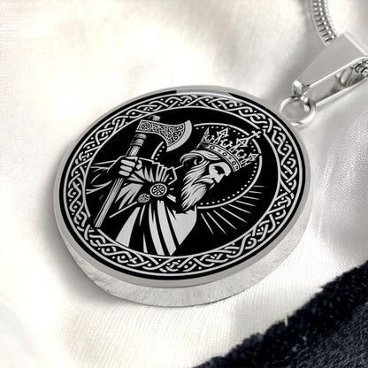 Saint Olaf of Norway Medal Necklace – Norway's Patron Saint & Eternal King