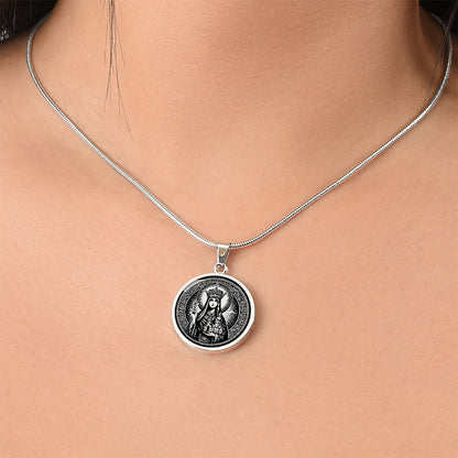 Saint Olga of Kyiv Medal Necklace – Patron Saint of Widows & Converts