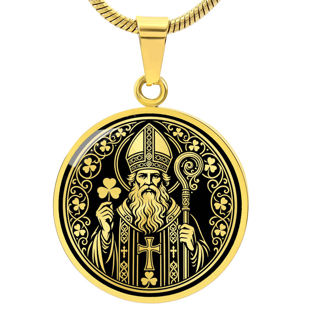 Saint Patrick Medal Necklace – Patron Saint of Ireland & Engineers
