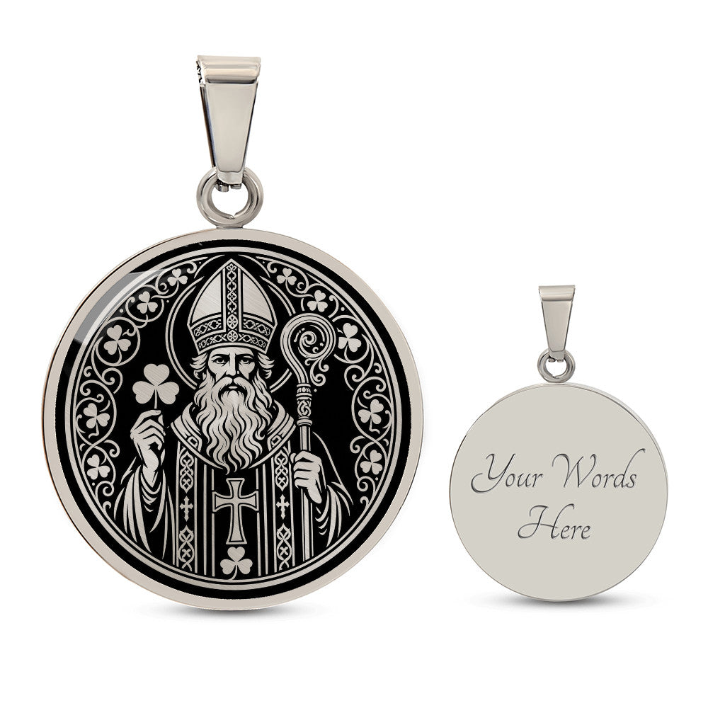 Saint Patrick Medal Necklace – Patron Saint of Ireland & Engineers
