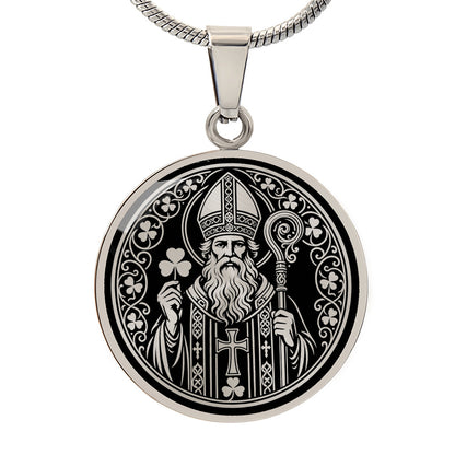 Saint Patrick Medal Necklace – Patron Saint of Ireland & Engineers