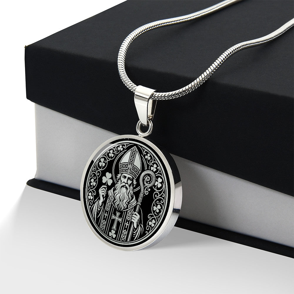 Saint Patrick Medal Necklace – Patron Saint of Ireland & Engineers