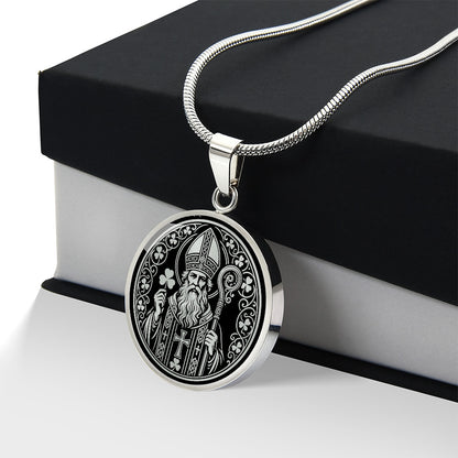 Saint Patrick Medal Necklace – Patron Saint of Ireland & Engineers