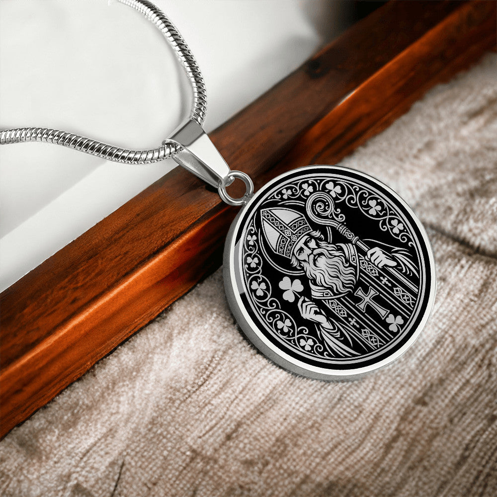 Saint Patrick Medal Necklace – Patron Saint of Ireland & Engineers