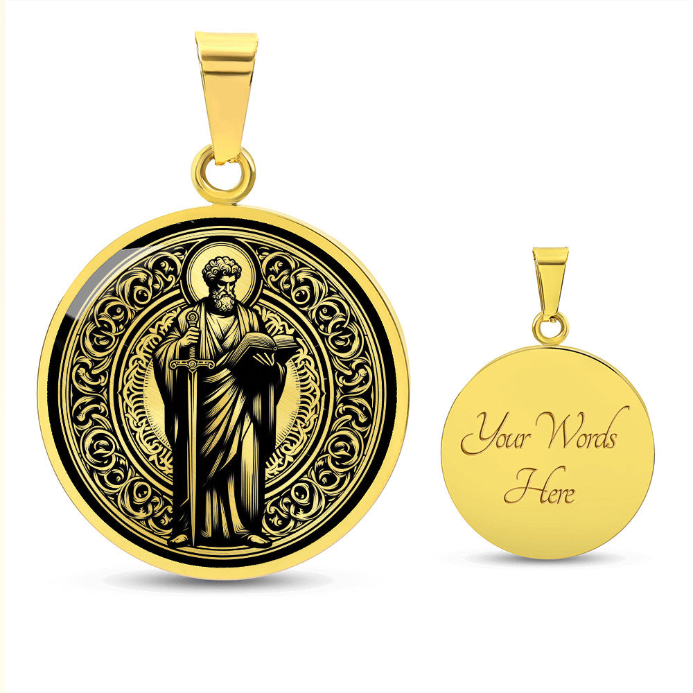 Saint Paul the Apostle Medal Necklace – Patron Saint of Writers and Missionaries