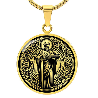 Saint Paul the Apostle Medal Necklace – Patron Saint of Writers and Missionaries