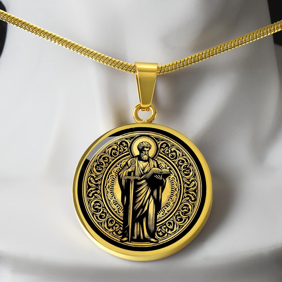 Saint Paul the Apostle Medal Necklace – Patron Saint of Writers and Missionaries