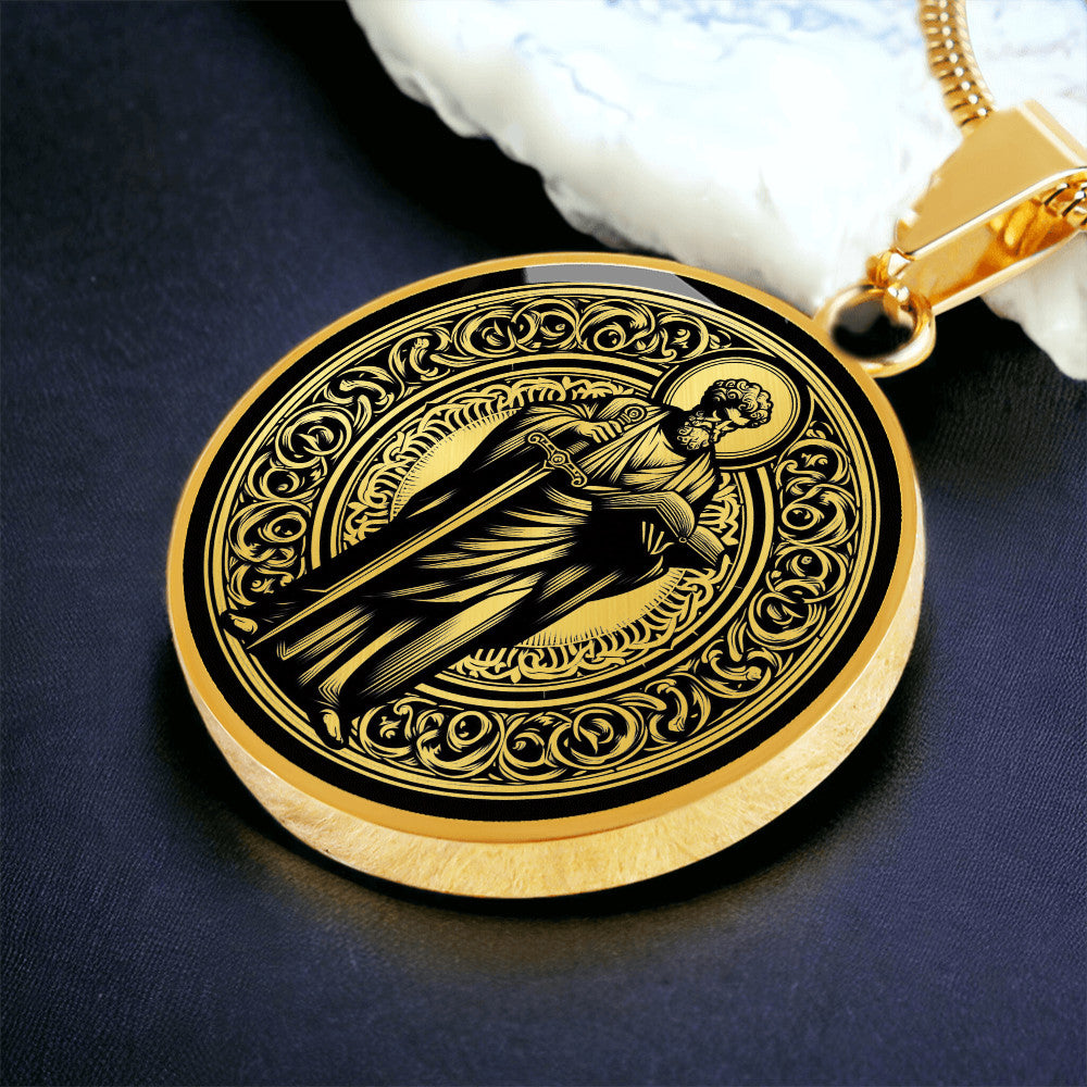 Saint Paul the Apostle Medal Necklace – Patron Saint of Writers and Missionaries