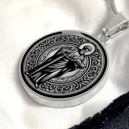 Saint Paul the Apostle Medal Necklace – Patron Saint of Writers and Missionaries