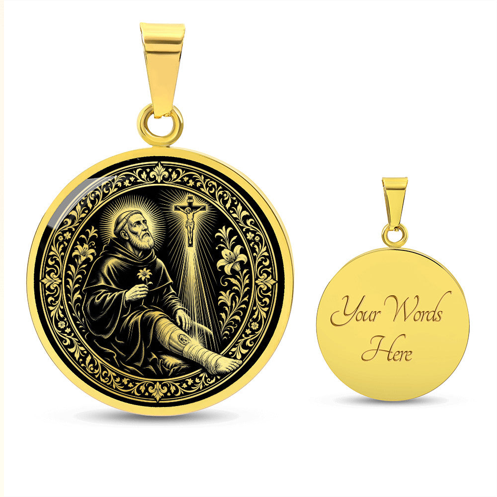 Saint Peregrine Laziosi Medal Necklace – Patron Saint of Cancer Patients