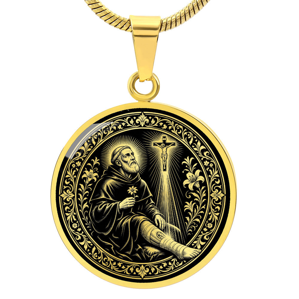 Saint Peregrine Laziosi Medal Necklace – Patron Saint of Cancer Patients