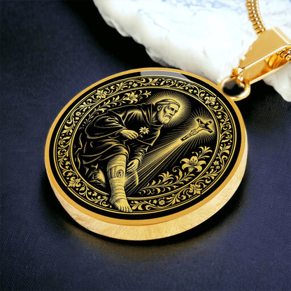 Saint Peregrine Laziosi Medal Necklace – Patron Saint of Cancer Patients