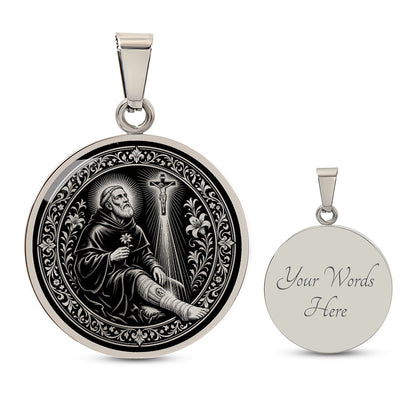 Saint Peregrine Laziosi Medal Necklace – Patron Saint of Cancer Patients