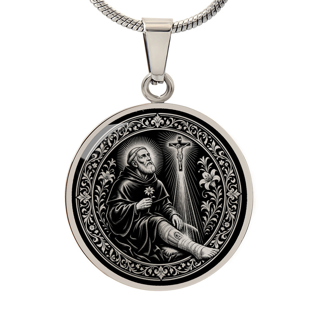 Saint Peregrine Laziosi Medal Necklace – Patron Saint of Cancer Patients
