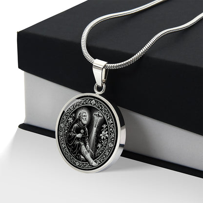 Saint Peregrine Laziosi Medal Necklace – Patron Saint of Cancer Patients