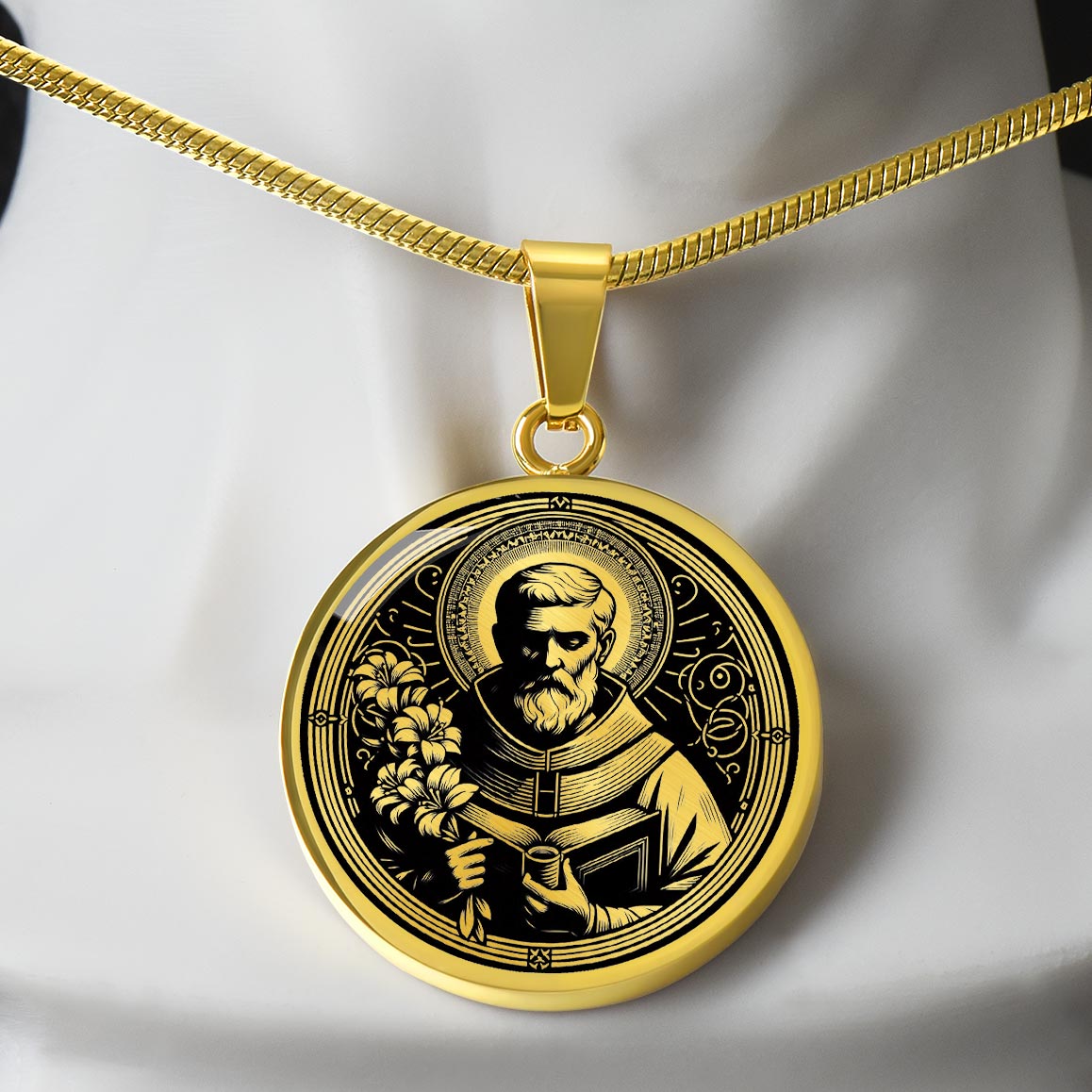 Saint Philip Neri Medal Necklace - Apostle of Rome, Patron of Joy