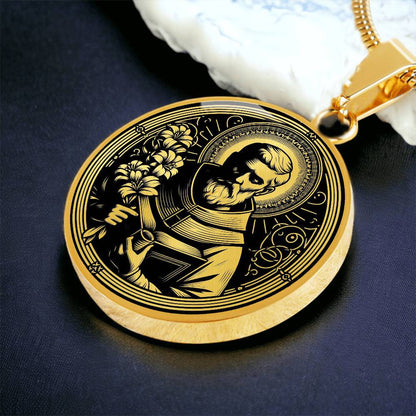Saint Philip Neri Medal Necklace - Apostle of Rome, Patron of Joy