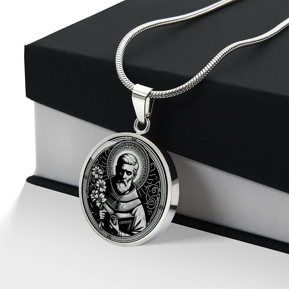 Saint Philip Neri Medal Necklace - Apostle of Rome, Patron of Joy