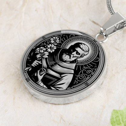 Saint Philip Neri Medal Necklace - Apostle of Rome, Patron of Joy