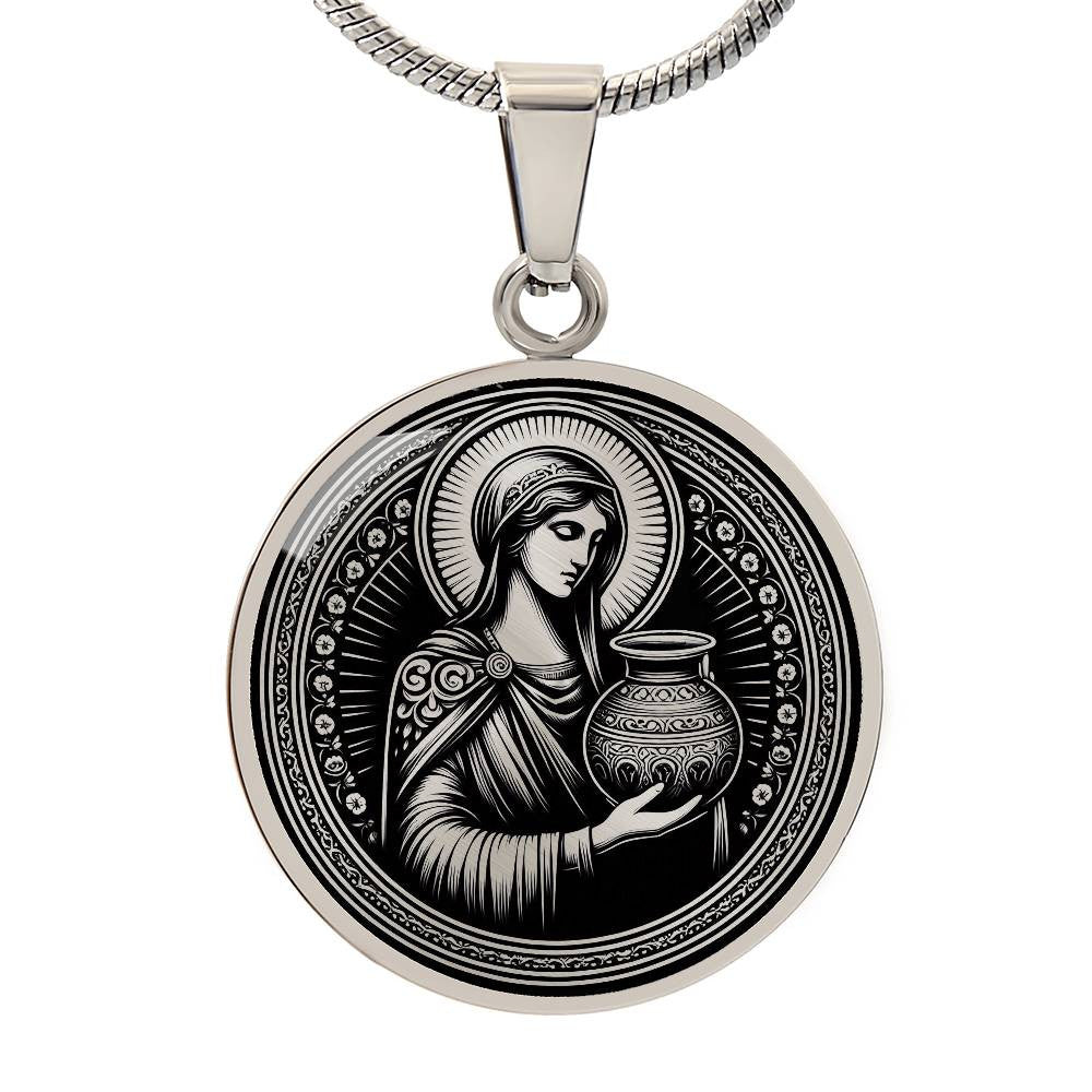 Saint Photini Medal Necklace – Patron Saint of Evangelists & Converts