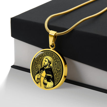 Saint Raymond of Peñafort Medal Necklace – Patron Saint of Lawyers & Canon Lawyers