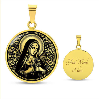Saint Rita of Cascia Medal Necklace - Patron Saint of Impossible Causes