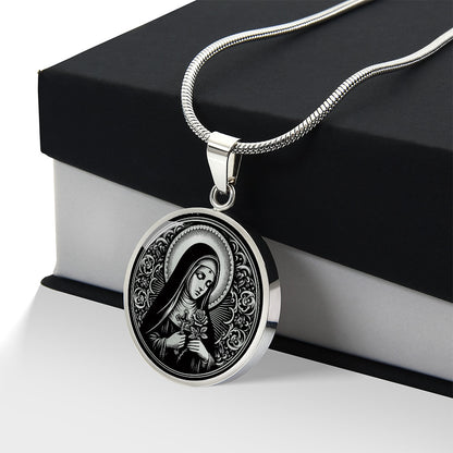 Saint Rita of Cascia Medal Necklace - Patron Saint of Impossible Causes