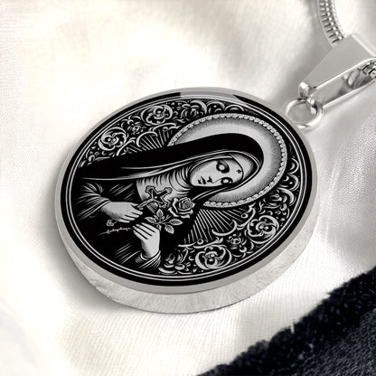 Saint Rita of Cascia Medal Necklace - Patron Saint of Impossible Causes