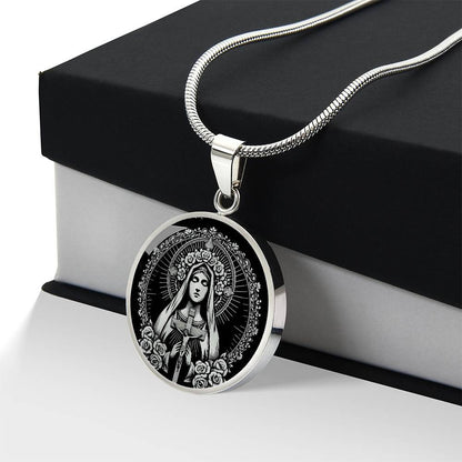 Saint Rose of Lima Medal Necklace- Rosa de Lima, Patron Saint of the Americas