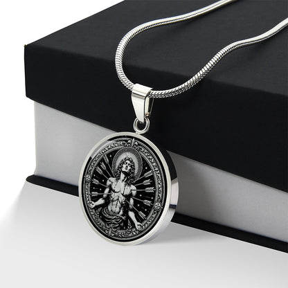 Saint Sebastian Medal Necklace - Soldier, Martyr, Patron Saint of Athletes