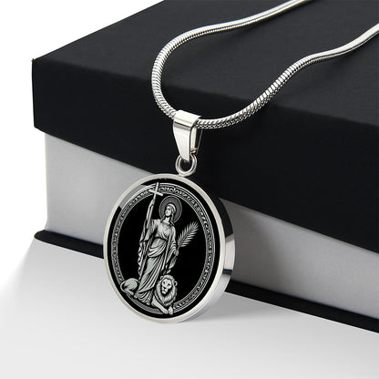 Saint Tatiana of Rome Medal Necklace – Patron Saint of Students