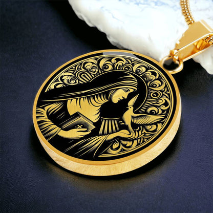 Saint Teresa of Ávila Medal Necklace- Patron Saint of Migraines and Mystic