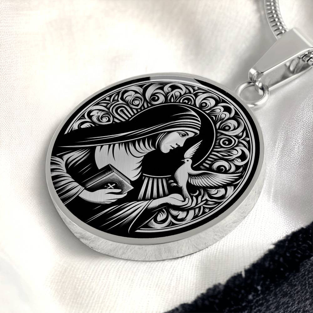 Saint Teresa of Ávila Medal Necklace- Patron Saint of Migraines and Mystic
