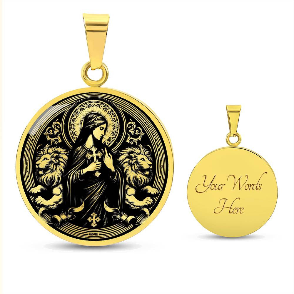 Saint Thecla of Iconium Medal Necklace - Protomartyr, Disciple of Paul