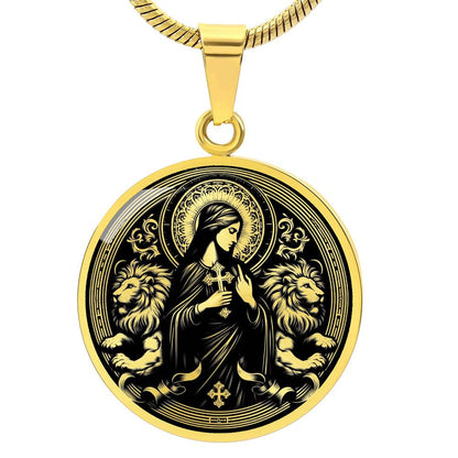 Saint Thecla of Iconium Medal Necklace - Protomartyr, Disciple of Paul