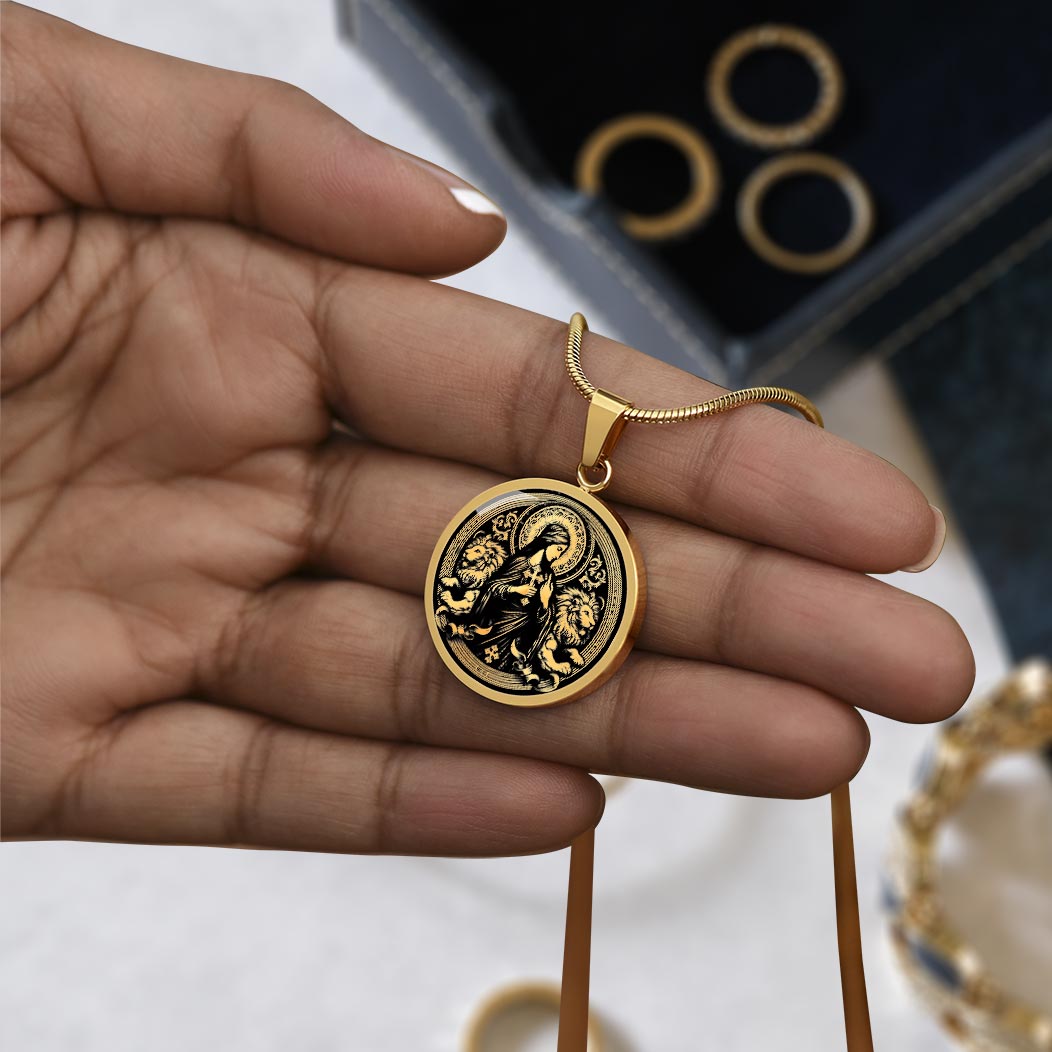 Saint Thecla of Iconium Medal Necklace - Protomartyr, Disciple of Paul